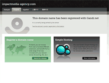 Tablet Screenshot of impactmedia-agency.com